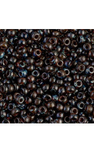 Miyuki rocailles Perlen 8/0 - Picasso transparent dark amber 8-4502